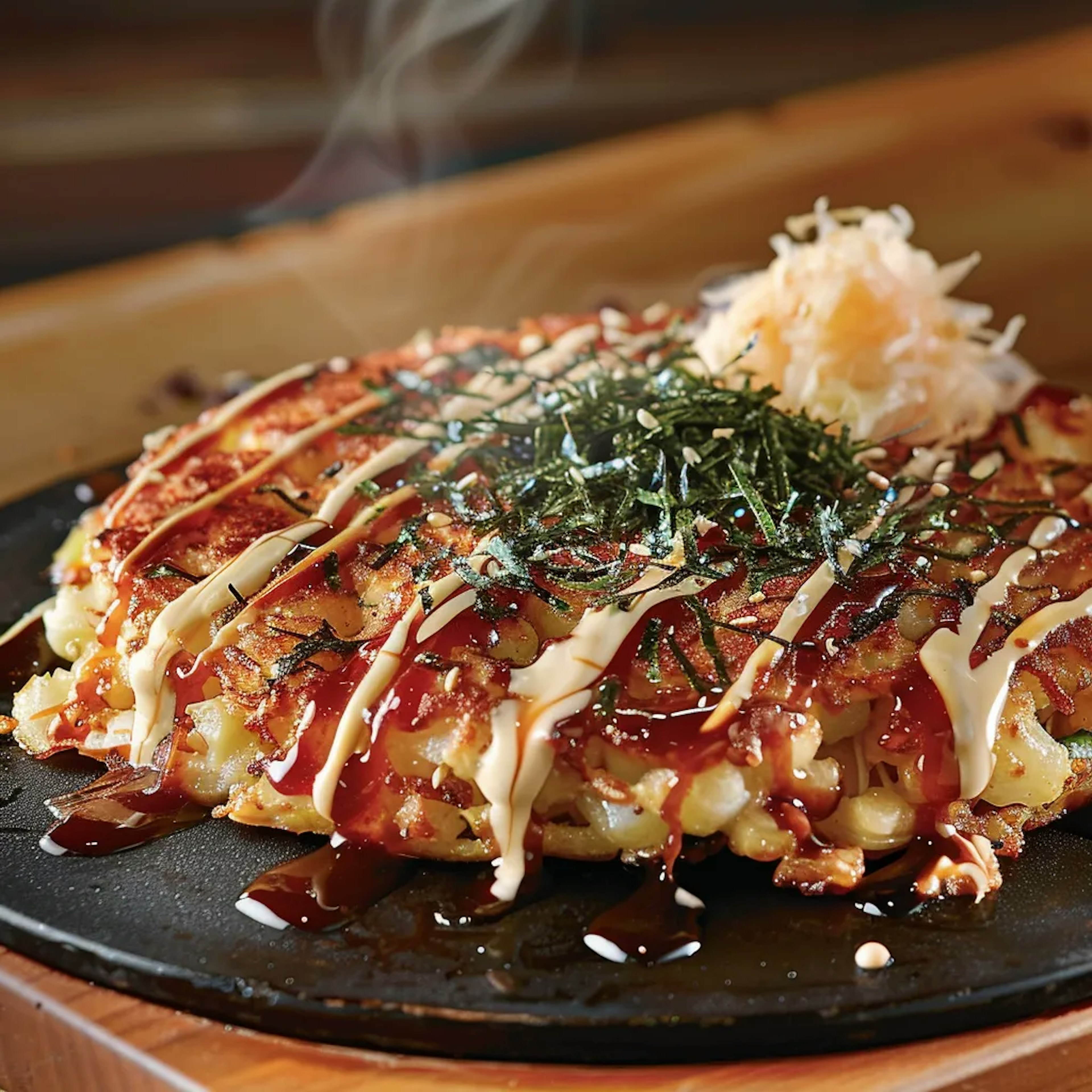 Hiroshima style okonomiyaki Hanako Kanda shop-3
